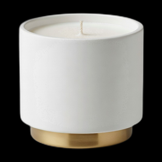 Bougie decoratif 3D gratuit pot blanc moderne