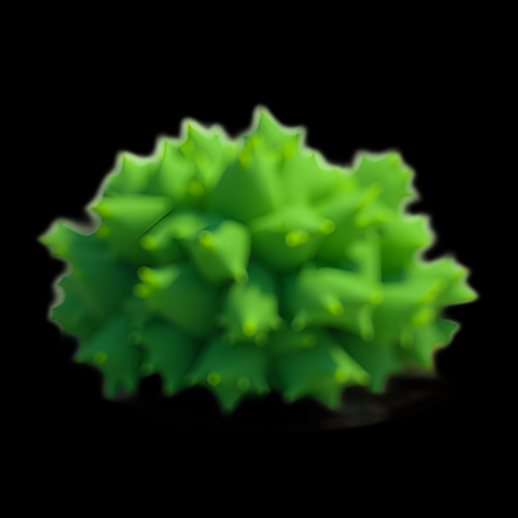Asset 3D : Fruit exotique vert