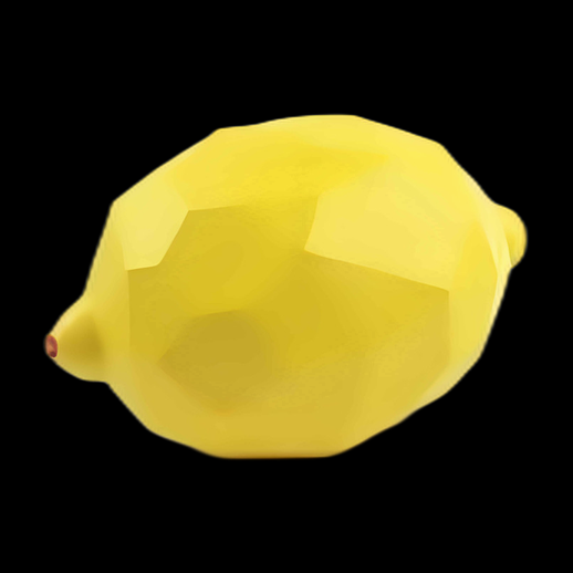 Citron low poly en 3D