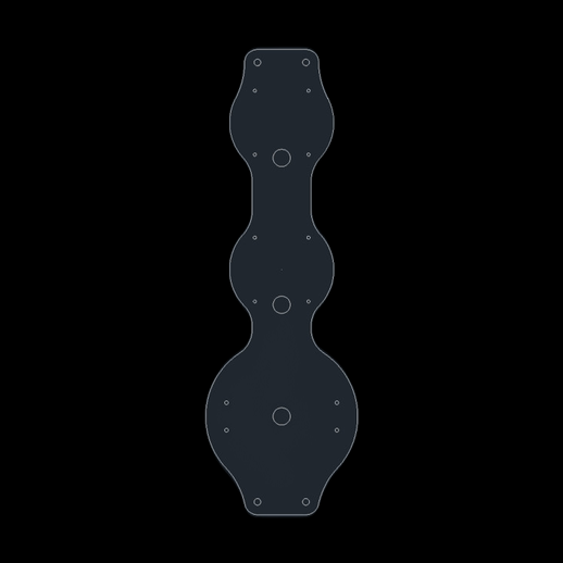 Plaque de fixation 3D gratuit en metal