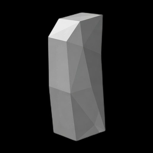 Modele 3D gratuit bloc abstrait low poly