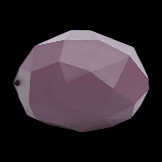 Lampe de plafond polygonale violette 3D
