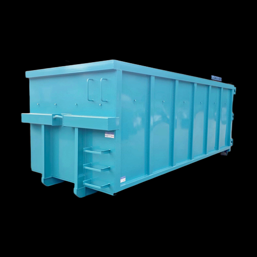 Benne industrielle 3D gratuit conteneur metal bleu - modele 3D gratuit