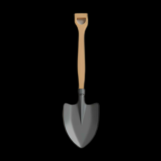 Pelle de Jardin – Modèle 3D réaliste - modele 3D gratuit