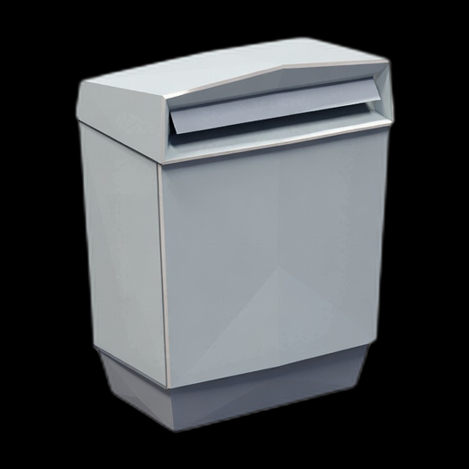 Boite aux lettres 3D gratuit moderne metal