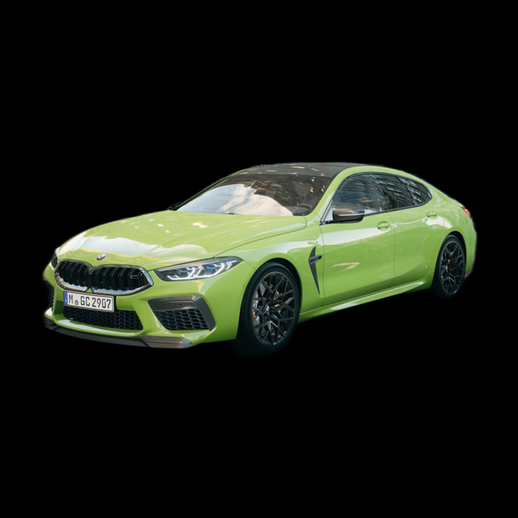 Voiture sport verte 3D gratuit realiste