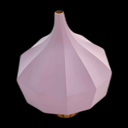 Vase moderne rose en 3D