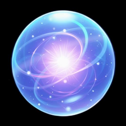 Boule de cristal magique brillante