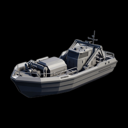 Bateau de peche 3D gratuit industriel