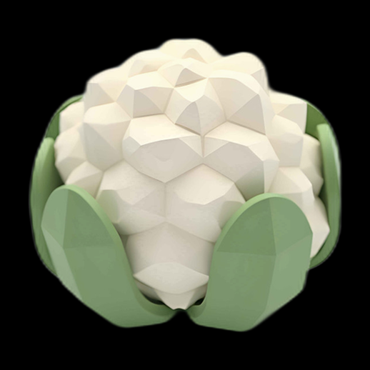Chou-fleur 3D low poly