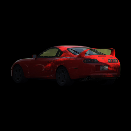 Red Toyota Supra 3D Asset