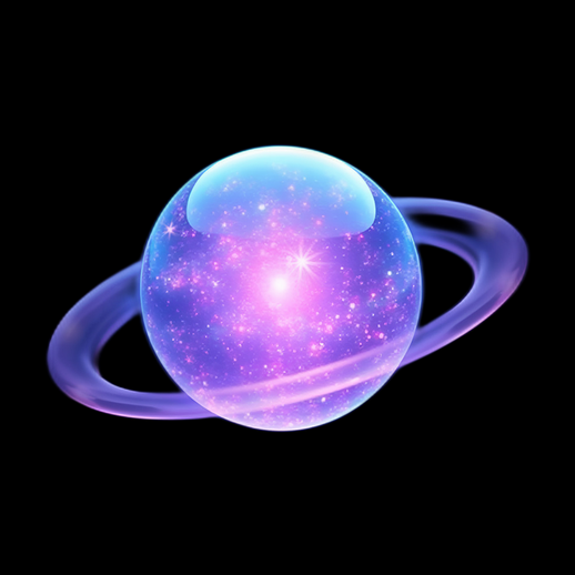 Planète magique dans une sphère