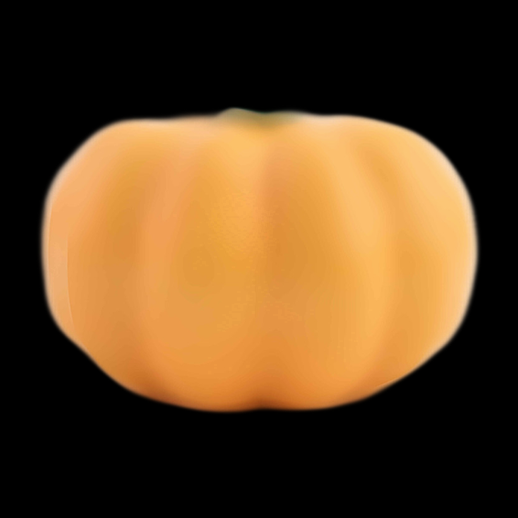 Citrouille Orange 3D