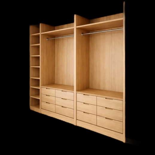 Dressing en bois moderne 3D gratuit - modele 3D gratuit