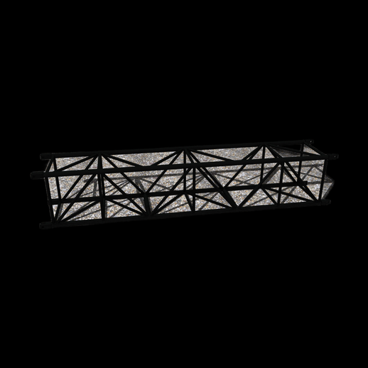 Structure de scène triangulée 3D gratuit en métal noir - modele 3D gratuit
