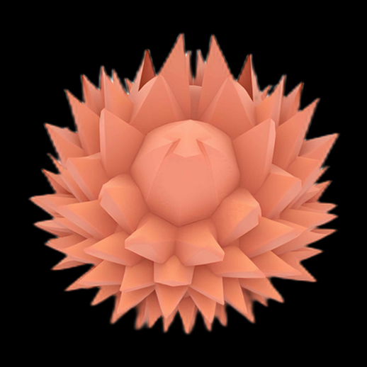 Asset 3D : Sphère à Pointes