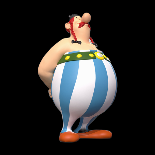 Personnage gaulois cartoon 3D gratuit stylisé