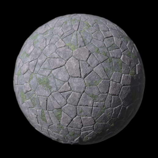 Texture pierre fissuree 3D gratuit avec mousse