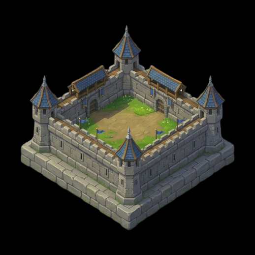 Asset 3D - Fortification médiévale