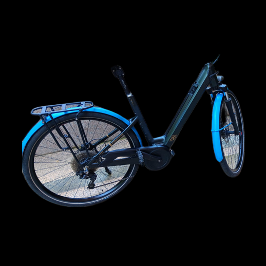 Velo electrique urbain 3D gratuit avec porte-bagages