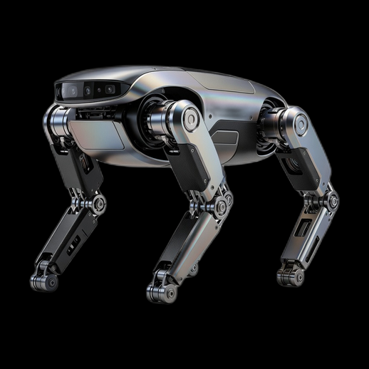 Robot quadrupede 3D gratuit style futuriste