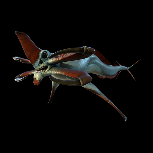Créature marine fantastique 3D gratuit style alien