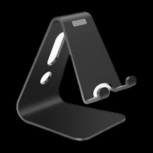 Support smartphone 3D gratuit en metal noir - modele 3D gratuit