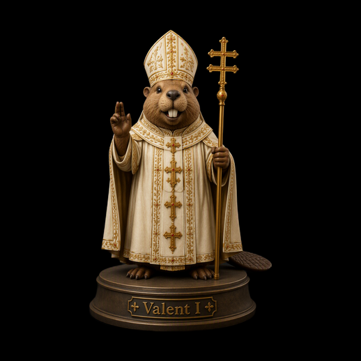 Castor pape stylise modele 3D gratuit