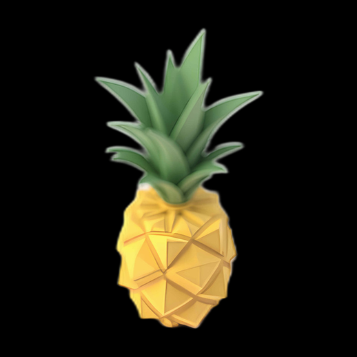 Ananas stylisé en 3D