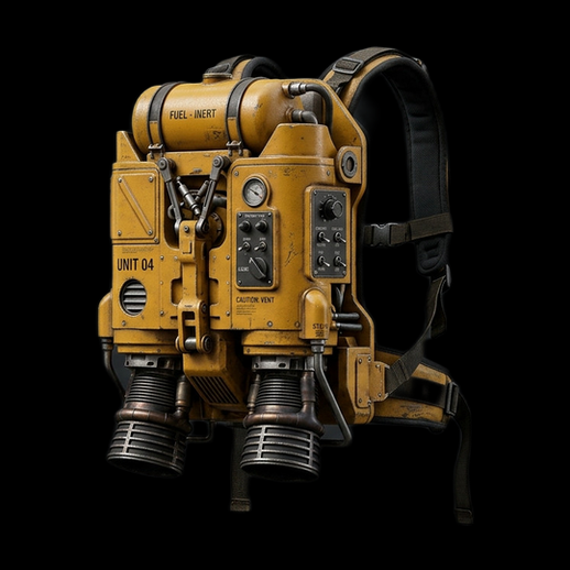 Sac jetpack futuriste 3D gratuit industriel