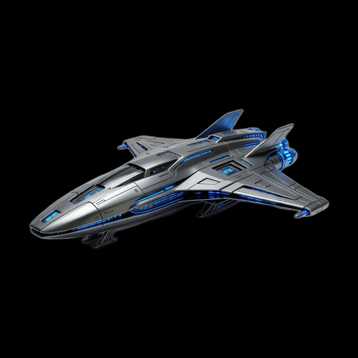 Vaisseau spatial futuriste 3D gratuit sci-fi