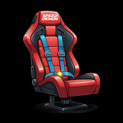 Siège de course 3D 'Speed Demon'