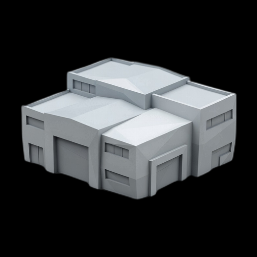 Maison moderne 3D gratuit style minimaliste