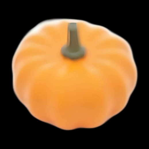 Citrouille orange 3D réaliste