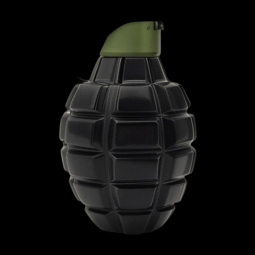 Grenade noire 3D