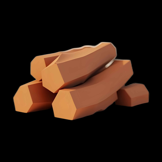 Asset 3D: Pile de bûches