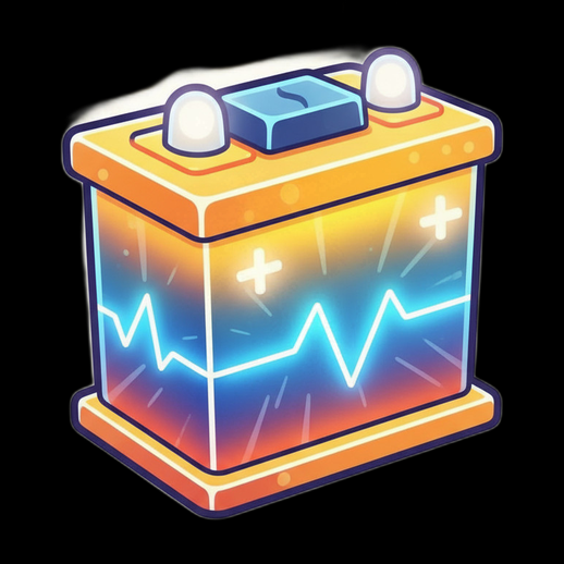 Batterie de dessin animé 3D