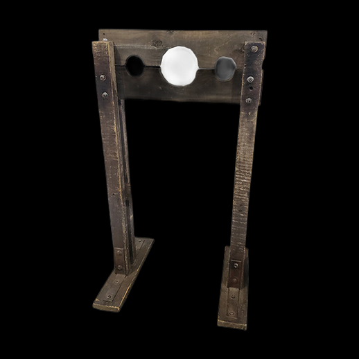 Pilori medieval 3D gratuit en bois ancien