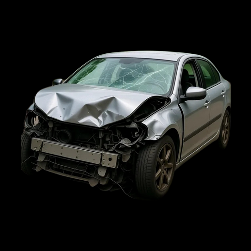 Voiture accidentee 3D gratuit modele realiste