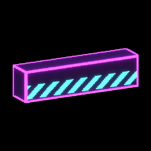 Barre futuriste 3D gratuit neon sci-fi