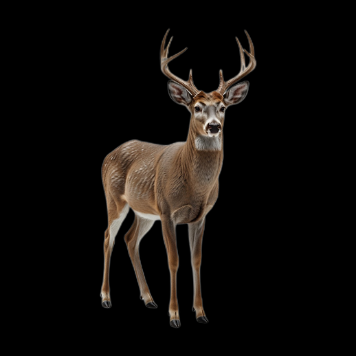 Cerf realiste 3D gratuit avec bois detailles