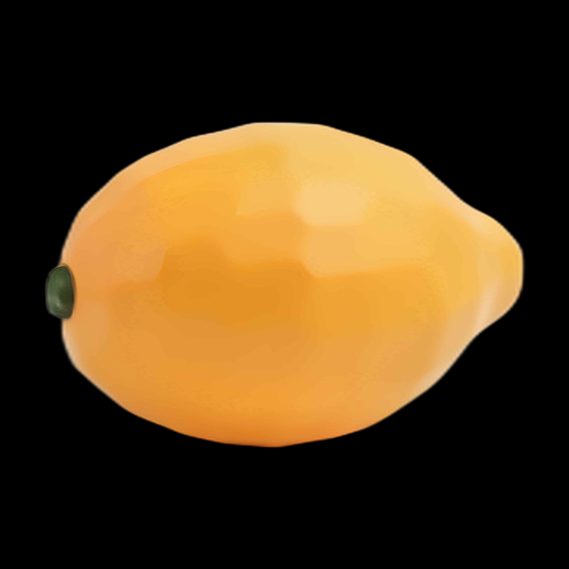 Citron Jaune 3D Stylisé