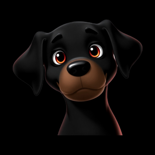 Asset 3D : Chiot Cartoon - modele 3D gratuit