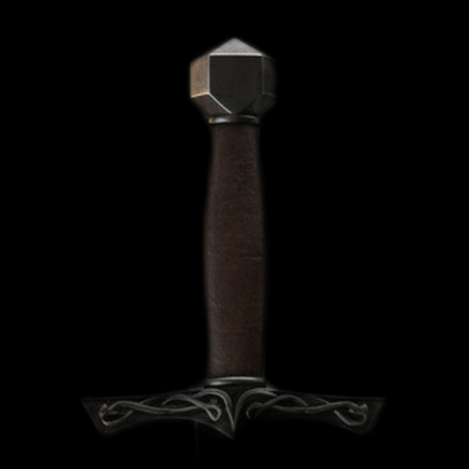Poignee epee medievale 3D gratuit detaillee