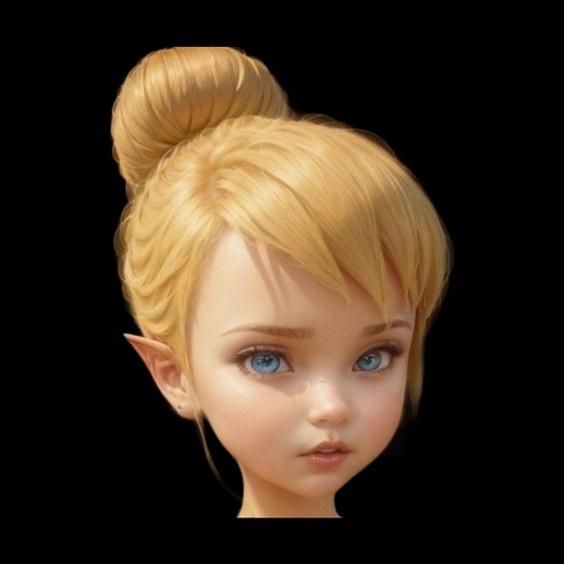 Visage elfe stylise 3D gratuit feminin