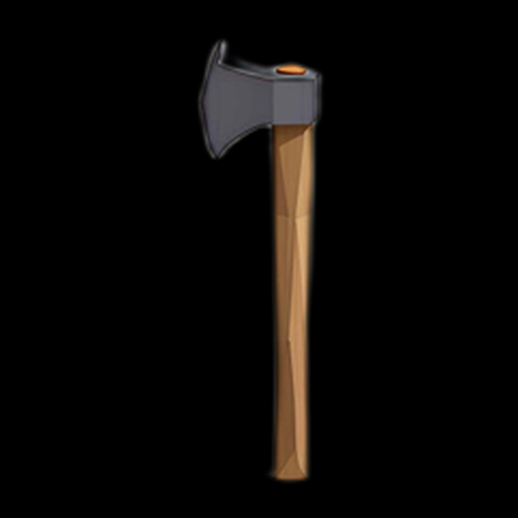 Hache stylisée asset 3D