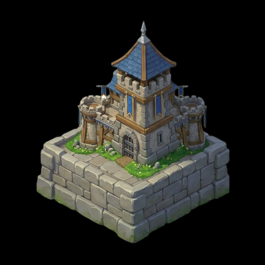 Tour de garde stylisée 3D