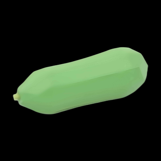 Courgette stylisée 3D vert clair