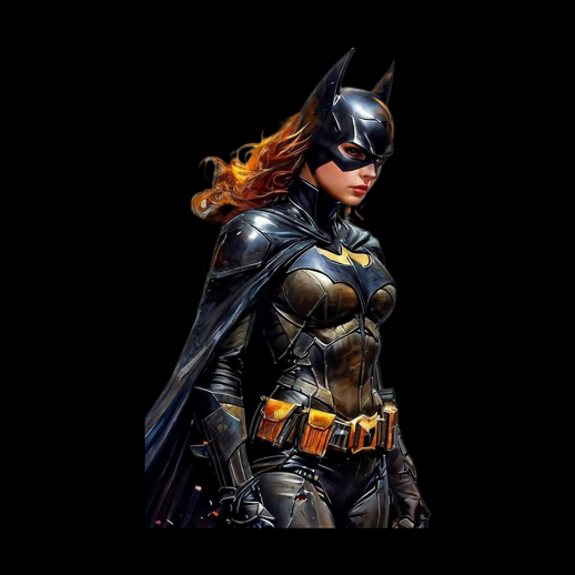 Super-héroïne chauve-souris 3D gratuit en costume noir - modele 3D gratuit