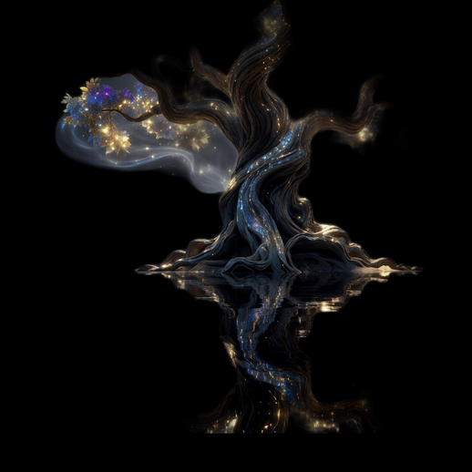 Arbre magique lumineux 3D gratuit fantasy